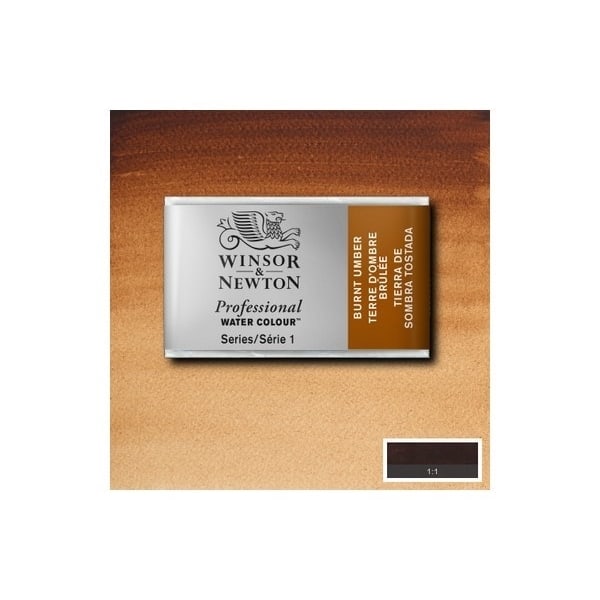 WINSOR Watercolour proff pan Burnt Umber 076