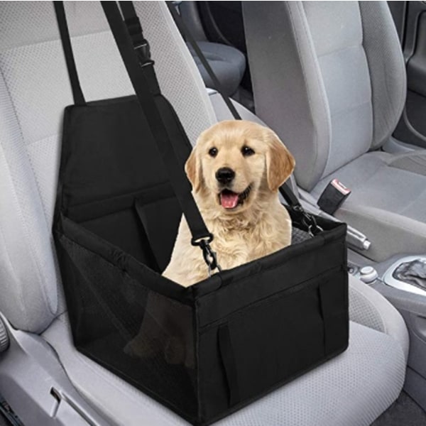 Pet car bag, black, large