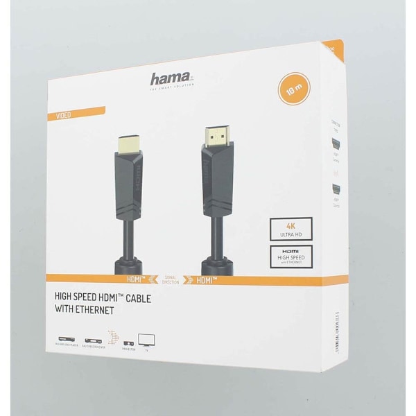 Hama Kabel HDMI High Speed 4K 18 Gbit/s 10,0m Guld