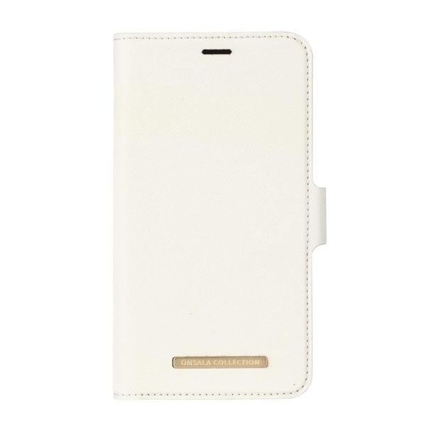 Onsala COLLECTION Wallet Saffiano White iPhone XR Vit