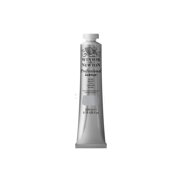WINSOR Proff. acrylic 200ml silver 617