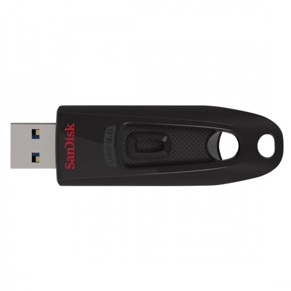 SanDisk Cruzer Ultra, USB 3.0-minne (64GB) Sort