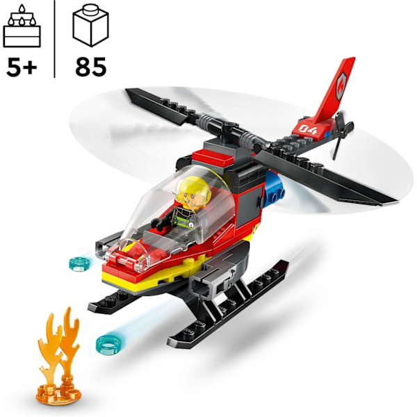 LEGO City Fire 60411  - Palokunnan pelastushelikopteri