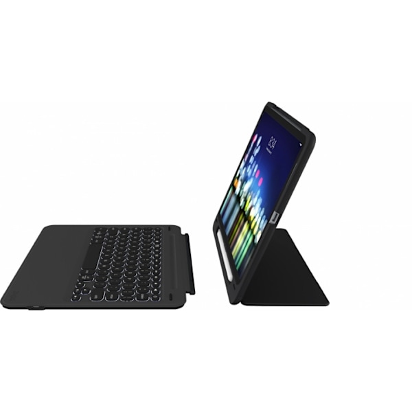 ZAGG Slim book go till iPad Pro 11" (1st gen), Nordisk layout, Svart Svart