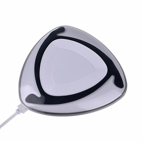 Trådløs Qi-oplader 5V 1A, Hvid/Sort