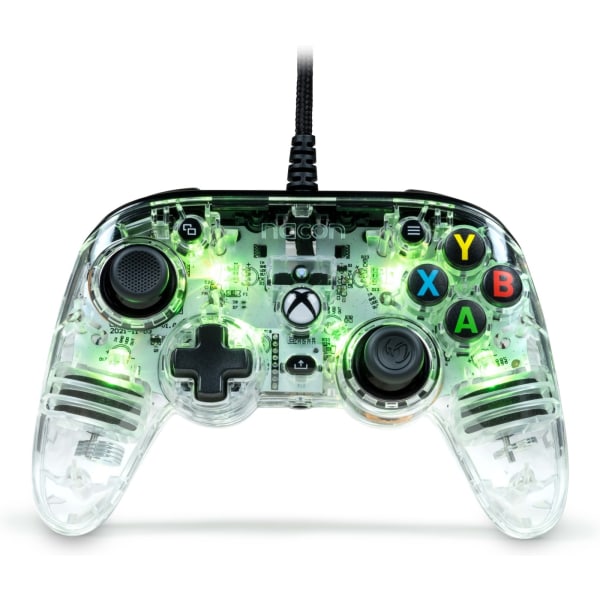 Nacon Pro Compact Wired Game Controller, Transparent, Xbox / PC