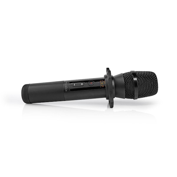 Nedis Trådlöst Mikrofon Set | 20 Kanaler | 1 mikrofon | Kardioid | 70 Hz - 13 kHz | 1000 Ohm | -95 dB | Volymkontroll | Svart