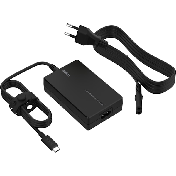 Belkin Connect USB-C Core GaN 100 W nätladdare, svart