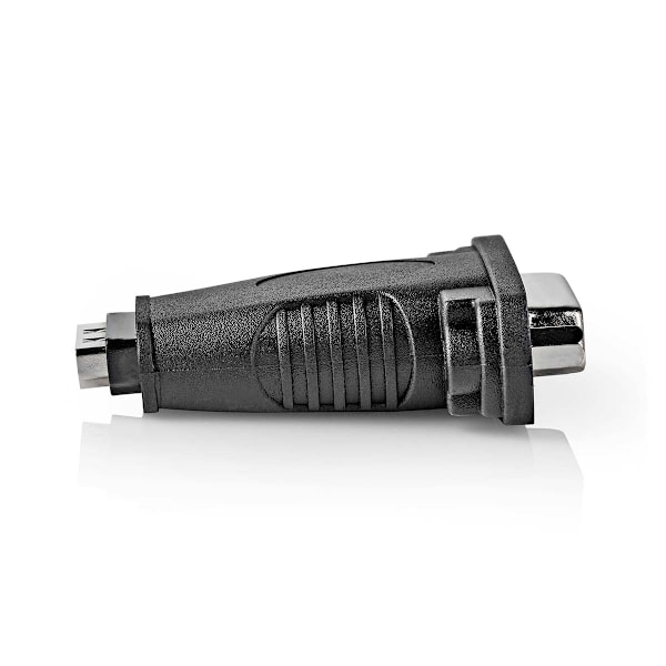 Nedis HDMI™ Adapter | HDMI™ Input | DVI-D 24+1-Pins Hun | Nikkelplateret | Lige | ABS | Sort | 1 stk. | Box