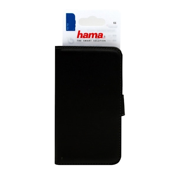 HAMA iPhone 6/6s PLUS Wallet Sort Læderlook Plads Til 2 Kort Svart