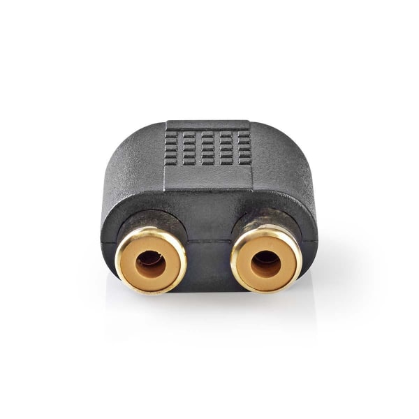 Nedis Stereo Audio Adapter | 3.5 mm Hane | 2x RCA Hona | Guldpla
