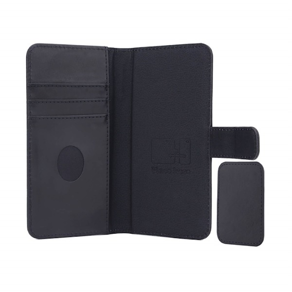 RADICOVER Strålingsbeskyttende Wallet Læder Universal Large 5-5,4" 2in1 Exclusive RFID Sort Svart