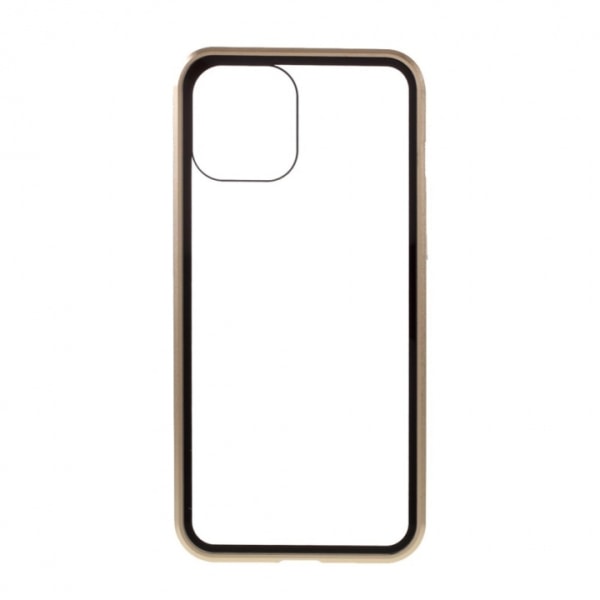 Stilfuldt cover med farvede kanter til iPhone 12 Mini, Guld Guld