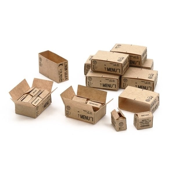 Tamiya 1:35 U.S. 10-in-1 Ration Cartons (WWII)