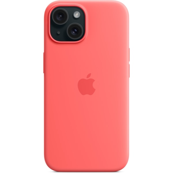 Apple iPhone 15 silikone cover med MagSafe, guava pink Rosa