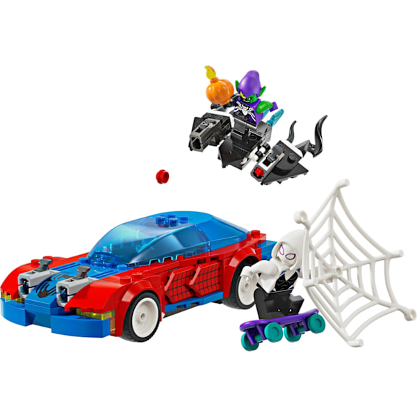 LEGO Super Heroes Marvel 76279  - Spider-Manin kilpa-auto ja Venomin Vihreä Menninkäinen