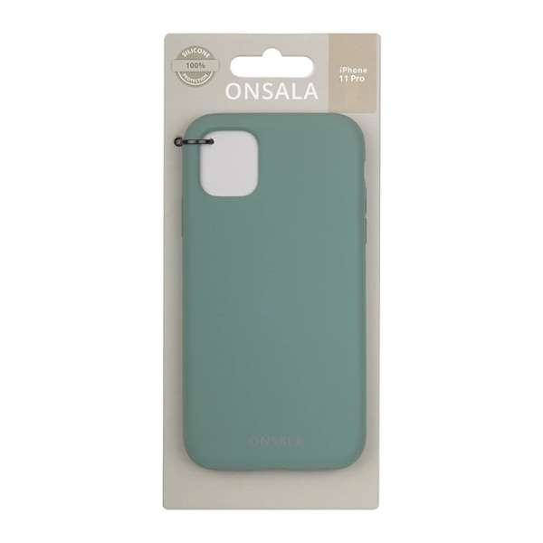 Onsala Suojakuori Silikooni Pine Green - iPhone 11 Pro Grön