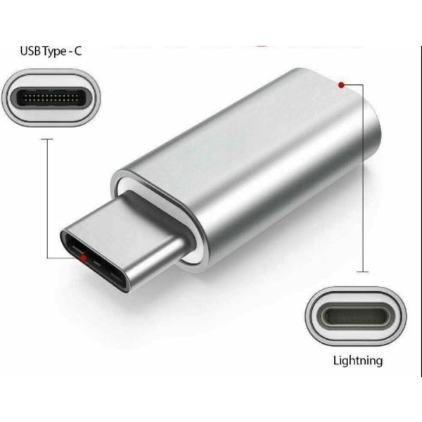 Lightning till USB-C adapter
