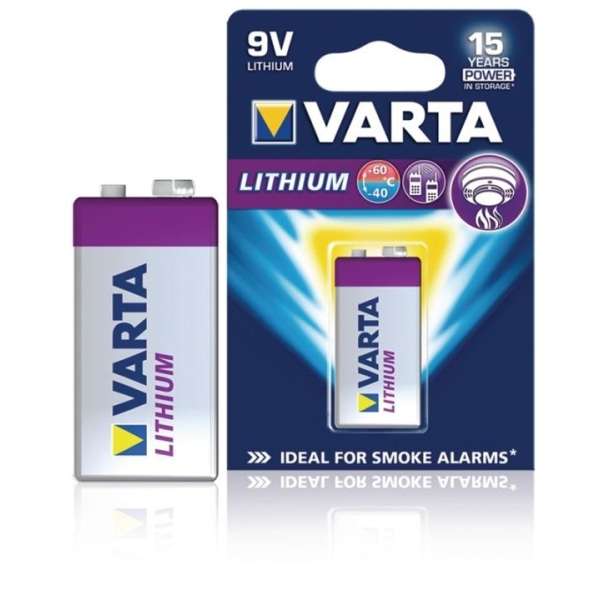 Varta Lithium Batteri 9V | 1200 mAh | 1-Blister