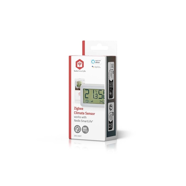 Nedis SmartLife Klimatsensor | Zigbee 3.0 | Batteridriven | Android™ / IOS | Vit