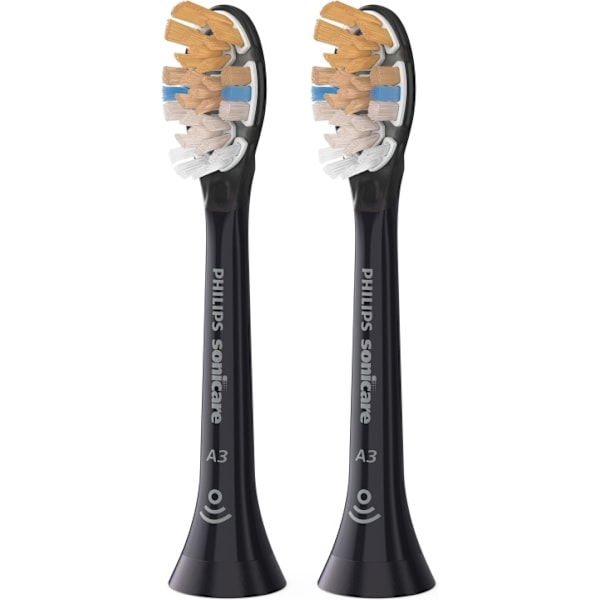 Philips A3 Premium All-in-One - Brush head, black, 2 pcs