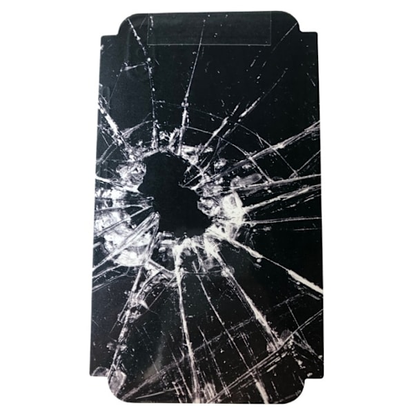Skin til Iphone XR Knust glas - Sort Svart