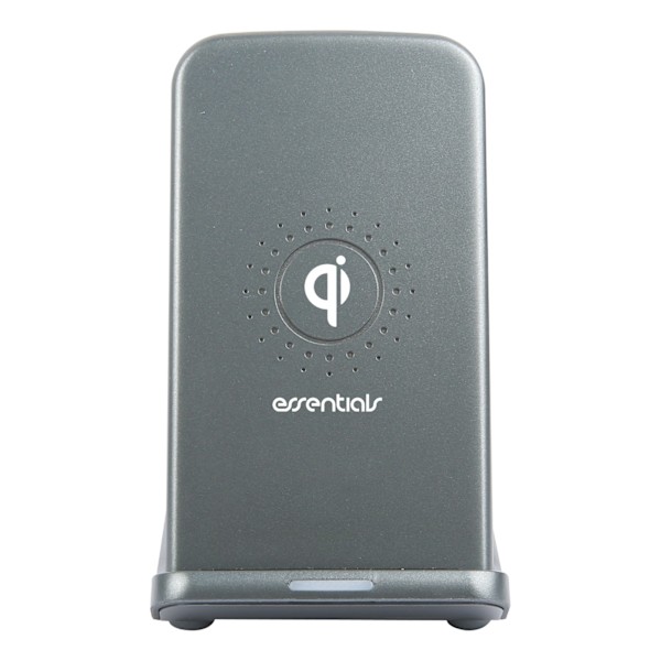 Essentials Qi Wireless charging stand 15W, USB-C cable 1m