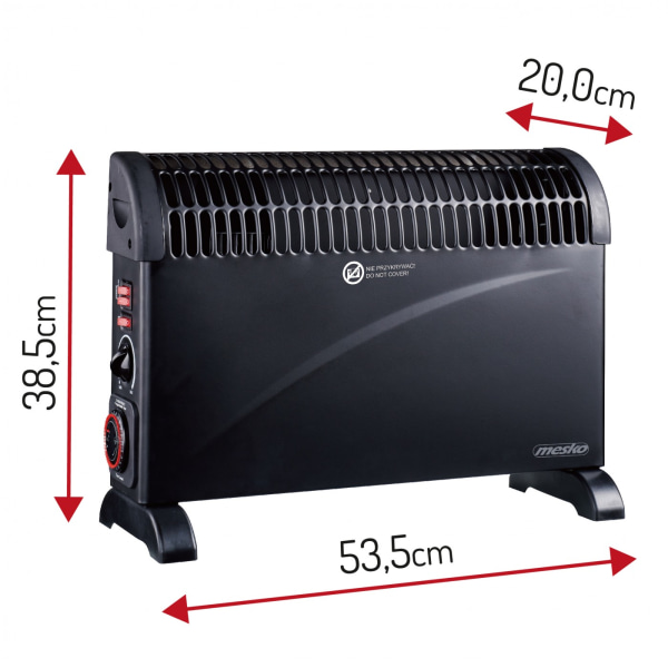 Mesko MS 7741b Convector heater with timer and Turbo fan