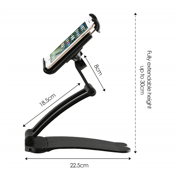 Desire2 Tablet Stander 2-1 Bordstander og Væghængt Sort