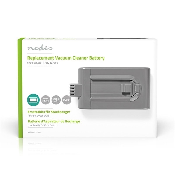 Nedis Pölynimurin Akku | Sopiva: Dyson DC16 | Li-Ion | 21.6 V DC | 2000 mAh | 43.2 Wh