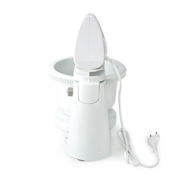 Nedis Hand visp | 200 W | 5 hastighetsinställning | Turbofunktion | Svarvskål / 2 degkrokar / 2 vispar | Grå / Vit