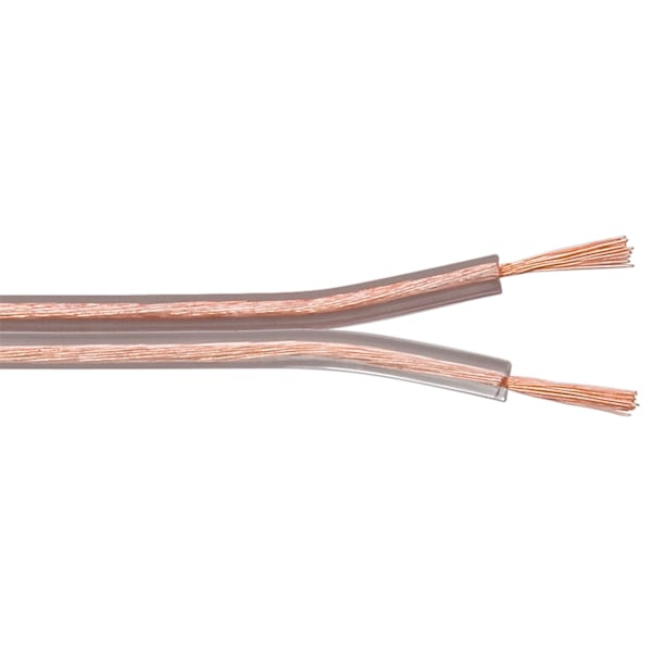 Goobay Højttalerkabel transparent CCA 50 m rulle, tværsnit 2 x 2,5 mm²