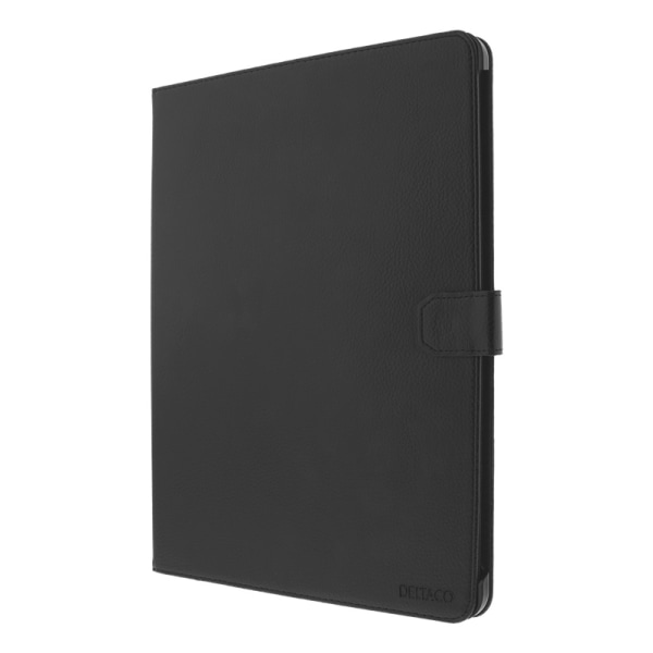 DELTACO iPad Air 4/5th gen 10.9" case, veg. leather, sleep/wake, stand Svart