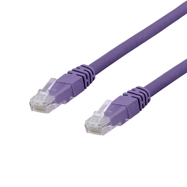 DELTACO U/UTP Cat6a patchkabel, LSZH, 2m, lilla