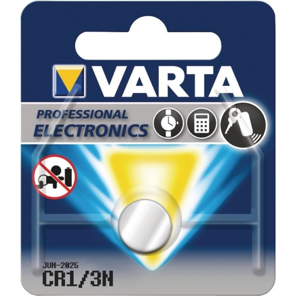 Varta Litium Nappiparisto CR1/3N | 3 V | 170 mAh | 1 - Läpipainopakkaus