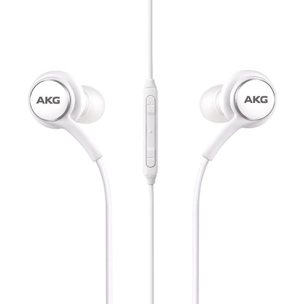 AKG Hörlurar med mikrofon, In-Ear till Samsung, Vit, Bulk (EO-IG Vit