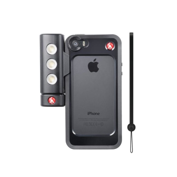 MANFROTTO Cover+LED-Lys iPhone 5/5S/SE Sort Svart