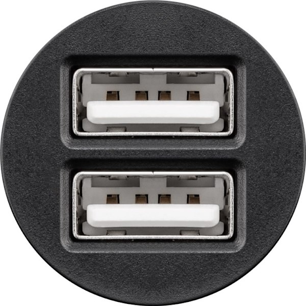Goobay Dubbel USB-bilsladdare (12 W) 12 W max. 2,4 A (12/24 V) 2x USB