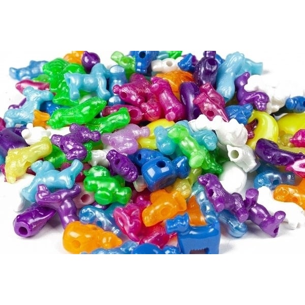 Pearl`n fun Pärlor formade som djur, 200g