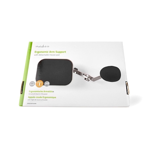 Nedis arm stöd | Antal pivot poäng: 3 Ledpunkt(er) | Armens längd: 150 | Max. lastkapacitet: 5 kg | Vridningsvinkel: 90 ° | Med musplattform