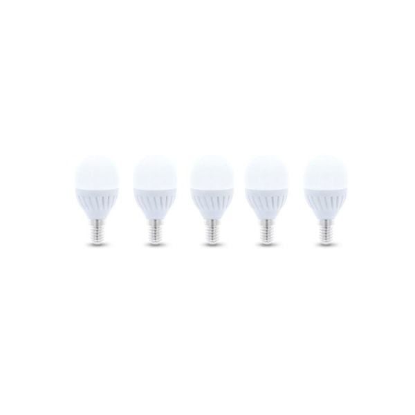 LED-Lampa E14, G45, 10W, 230V, 4500K, Keramisk, 5-pack, Vit neut