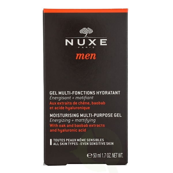 Nuxe Men Moisturizing Multi-Purpose Gel 50 ml For All Skin Types - Even Sensitive Skin