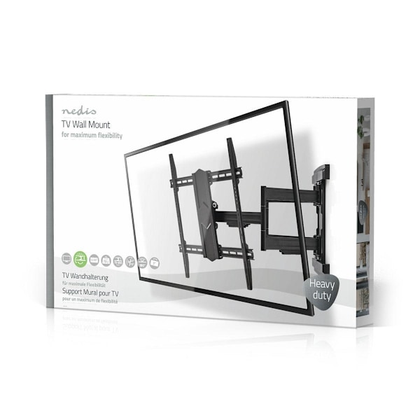 Nedis Tilt och vridbart TV väggfäste | 43 - 100 " | Maximal skärmvikt som stöds: 70 kg | Går att tilta | Roterbar | Minsta väggdistans: 70 mm | Maxima