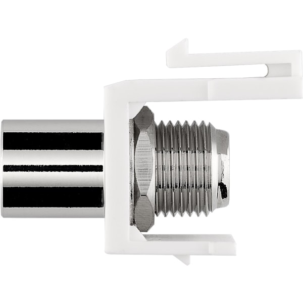 Goobay Keystone-modul, SAT/antenn IEC / koaxialplugg > F uttag 90 °