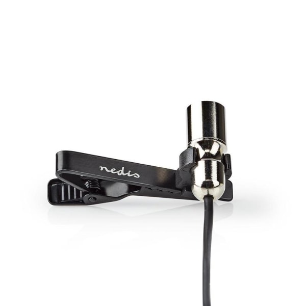 Trådbunden mikrofon med klämma | Klämma | Mygga | 3.5 mm | Metal