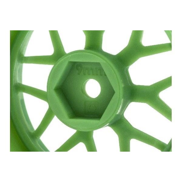 HPI Tech 7 Wheel Green 52X26X+9Mm Offset (2Pcs)