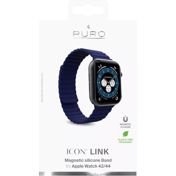 Puro Apple Watch Ranneke 42-44mm M/L ICON LINK, Space Blue