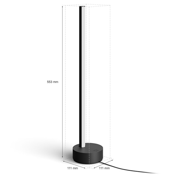 Philips Hue Gradient Signe Bordslampa Wh/Color Svart
