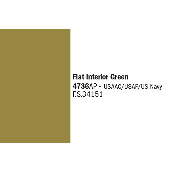 Italeri Flat Interior Green, 20ml Grön