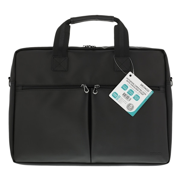 DELTACO notebook bag, for 15.6" laptops, 6 pockets, black